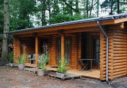 Contemporary log cabins