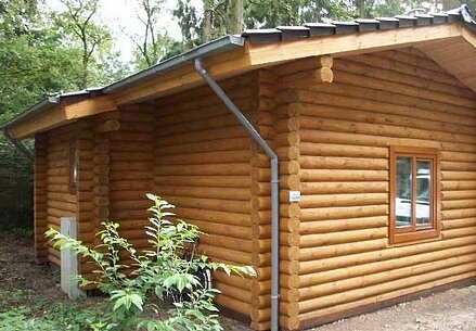 Modern log cabin
