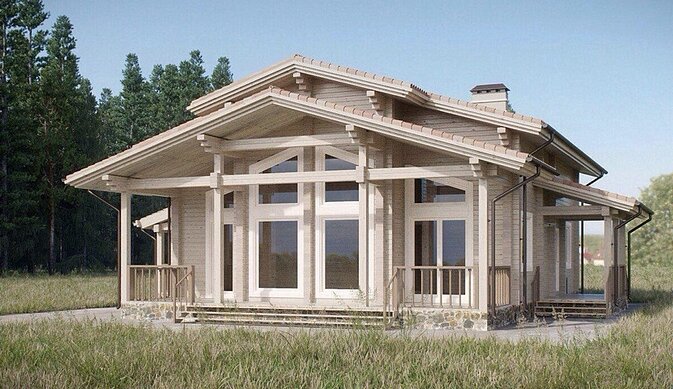Wood home project "Borisovski"