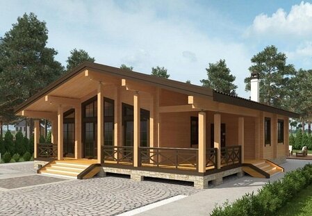 Massive wooden chalet project "Stealth"