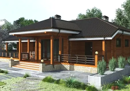 Wooden house project "Orphea"