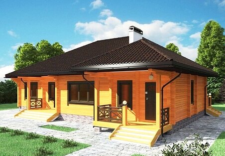 Wooden house project "Baltica"