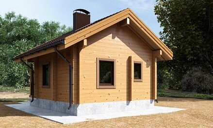 Massive wooden house project Eulenspiegel