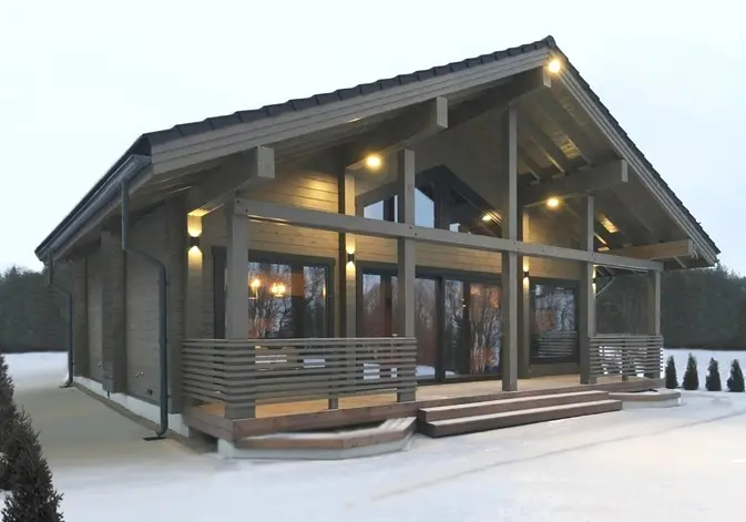 Wooden house project "Foret noire"