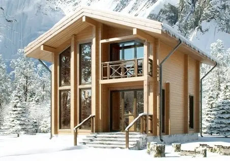 Massive wooden chalet project "Til"