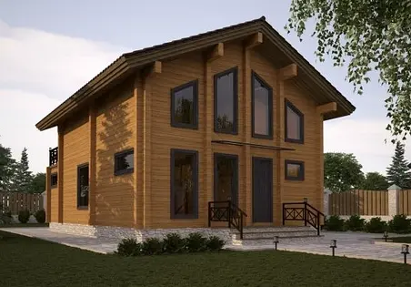 Modern wood house project "Dallas"